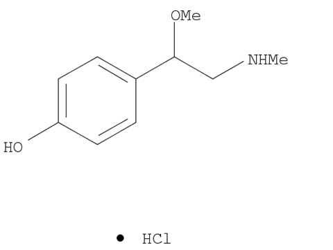 (+/-)-p-[1-Methoxy-2-(methylamino)ethyl]phenol hydrochloride(15096-17-0)
